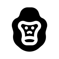 gorilla glyph icon