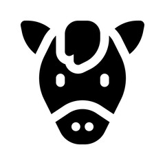 horse glyph icon