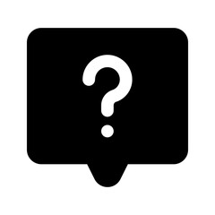 question glyph icon