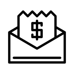 Money Invoice Envelope