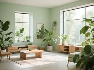 Fototapeta premium Biophilic Interior Design