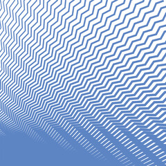 Blue zig zag line stripes abstract background