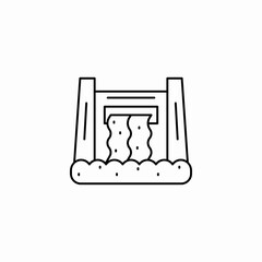 hydro power icon sign vector