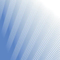 Blue zig zag line stripes abstract background