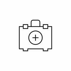 medical kit first icon sign vector