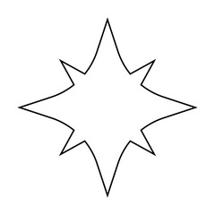 Sparkle vector icon. Shine symbol illustration. star sign or logo.