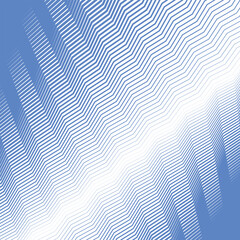 Blue zig zag line stripes abstract background