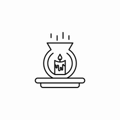 oil diffuser scent icon sign vector
