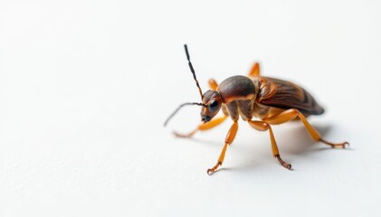 Close-up of single insect on plain white background, animal, macro, arthropod
