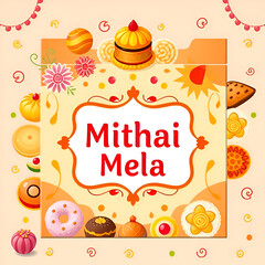 Naklejka premium A light peach-colored background features a square graphic design. 