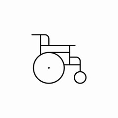 wheelchair mobility assist icon sign vector