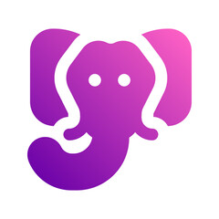 elephant gradient icon