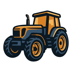 Tractor vector logo illustration