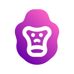gorilla gradient icon