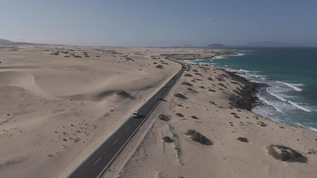 Costa de Corrralejo y playa del Moro Fuerteventura, Islas Canarias