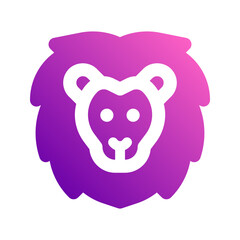 lion gradient icon