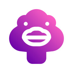 ostrich gradient icon