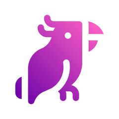 parrot gradient icon
