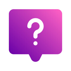 question gradient icon