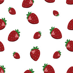 Seamless fruit pattern on a white background. For coloring fabrics, wrapping paper, wallpaper and much more.
