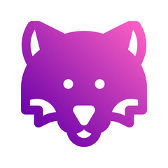 wolf gradient icon