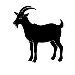 Silhouette Illustration Of Goat