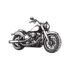 Vector illustration of high-displacement motorcycles with detailed and modern design