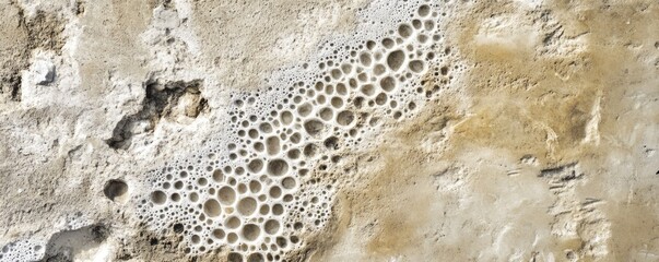 Unique natural formations on a textured surface
