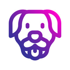 dog gradient icon