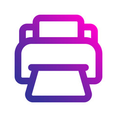 printer gradient icon
