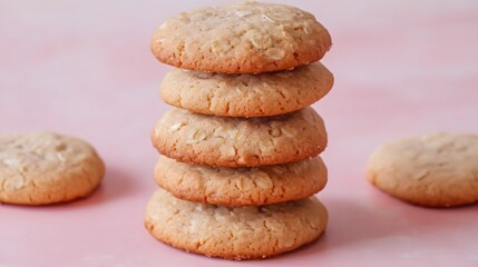 Delicious Oatmeal Cookies Stack Sweet Treats Bakery
