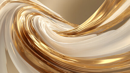 A gold and white swirl