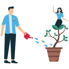 Manager Nurturing Talented Staff to Grow