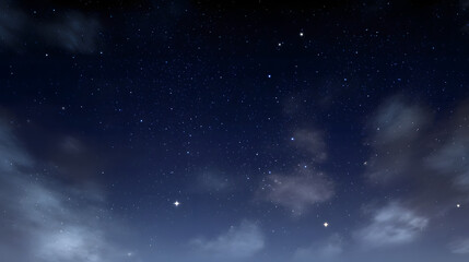 Fototapeta premium A dark sky with many stars