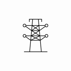 power line icon sign vector
