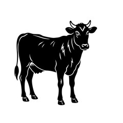 Silhouette Illustration Of Cow