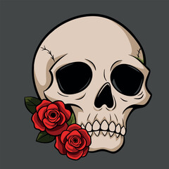 design logo icon mascot illustration vector skull style