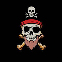 design logo icon mascot illustration vector skull style