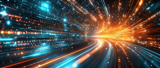 Digital Speed: A Journey Through the Neon Data Stream