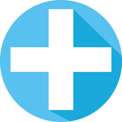 Obraz premium Minimal Plus Sign Icon