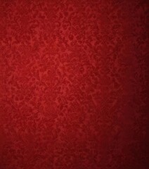 Red flock wallpaper, damask pattern, vintage style, texture, geometric, vintage wallpaper