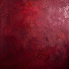 The textured surface displays a rich and deep shade of red, evoking feelings of warmth, passion, and artistic depth on a painted s like material.