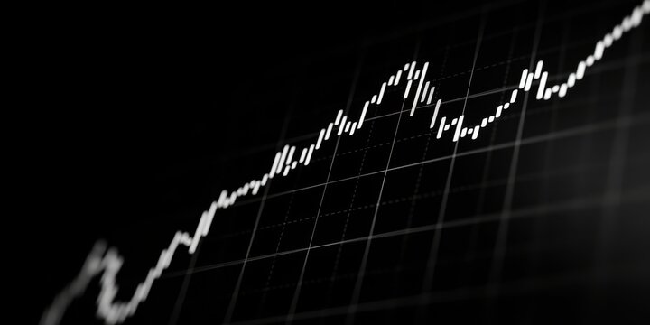 Aufw&auml;rtstrend, Aktienmarkt, Finanzdaten, Graph