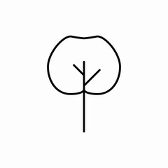 Green tree nature icon vector sign