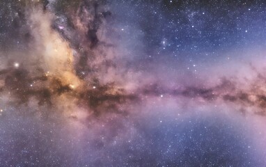 Obraz premium Cosmic dust and gas clouds in Milky Way galaxy.