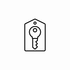 secure key icon sign vector