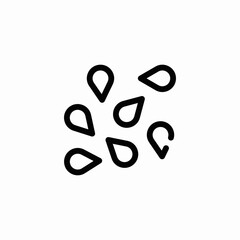 sesame seeds icon sign vector