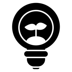 Hydroponic Glyph Vector Icon