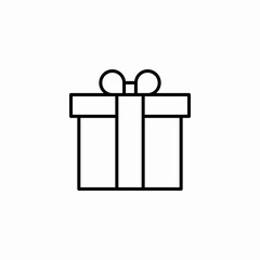 wrapped gift icon sign vector