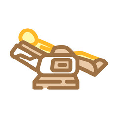 massage chair smart home color icon vector illustration
